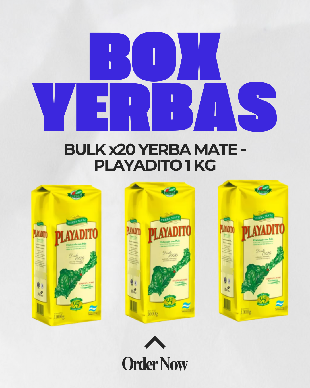 Bulk Pack – 20 x Playadito Yerba Mate 1 kg | Premium Argentine Loose Leaf Tea