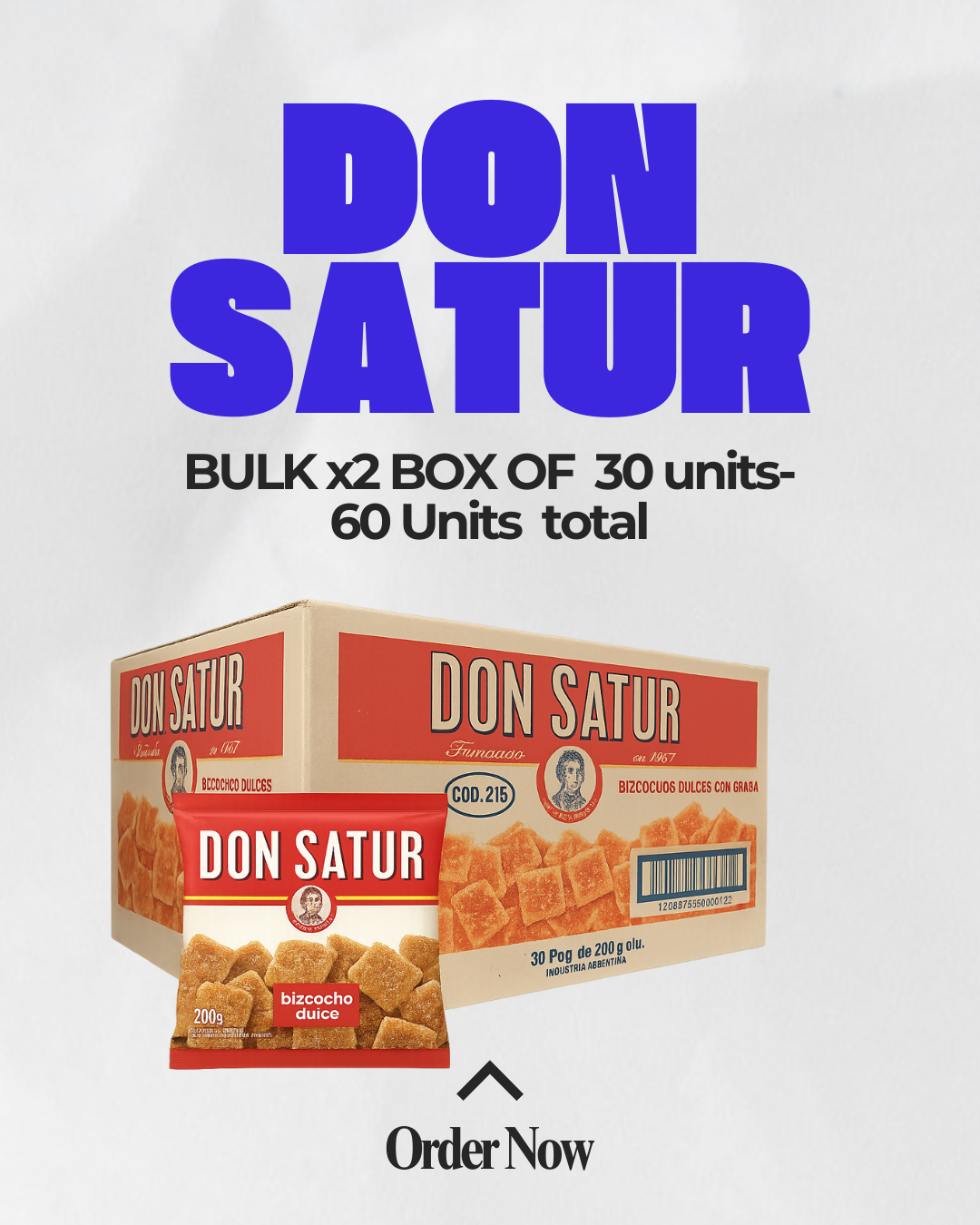 Don Satur – Bulk Pack x60 Units (Choose Your Flavor)