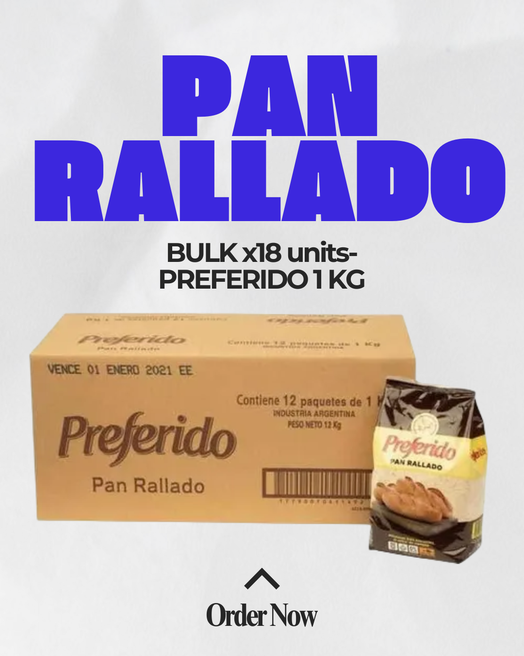 Preferido Bread Crumbs – Bulk x18 Units (1 kg each)