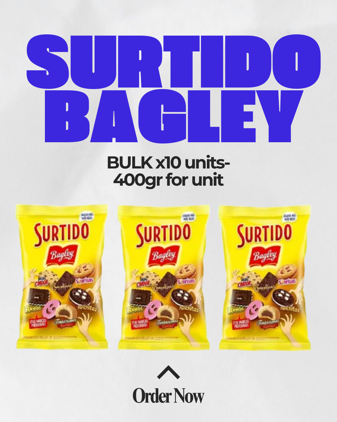 Surtido Bagley – Bulk Pack x10 Units (400 g each)