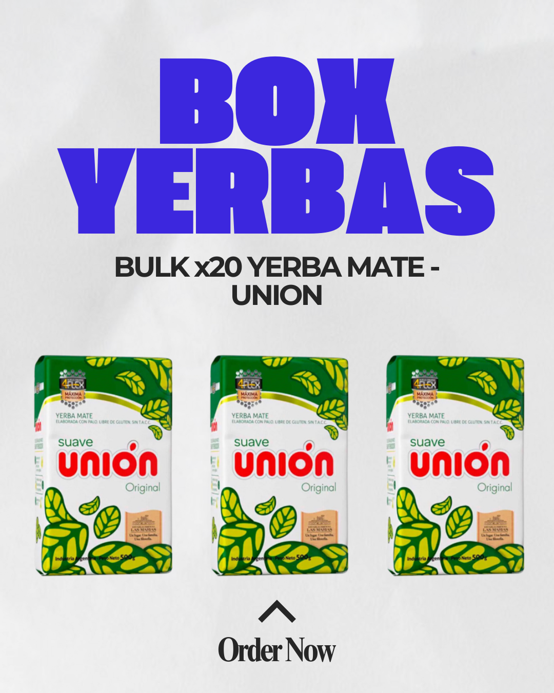 La Unión Yerba Mate Clásica – 1 kg (Pack of 20 Units) – Traditional Argentine Herbal Tea