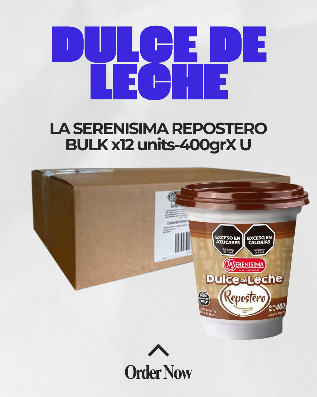 La Serenísima Repostero Dulce de Leche – Bulk Case (12 x 400g Each)