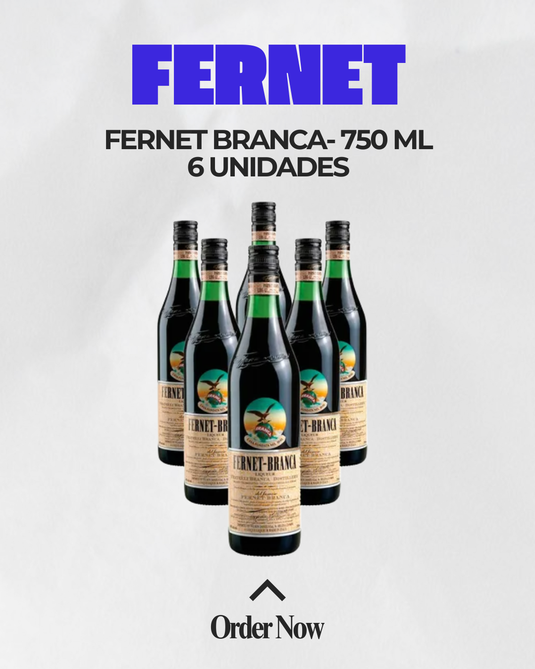Fernet Branca – 750 ml (Pack of 6 Bottles)