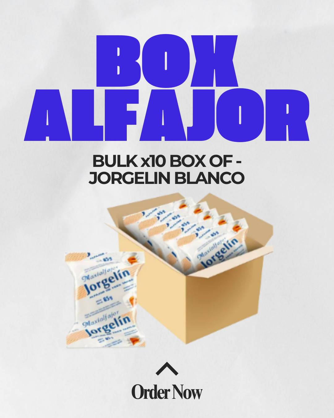 Bulk Pack x10 Boxes – Jorgelin Triple White Alfajor | Authentic Argentine Treat
