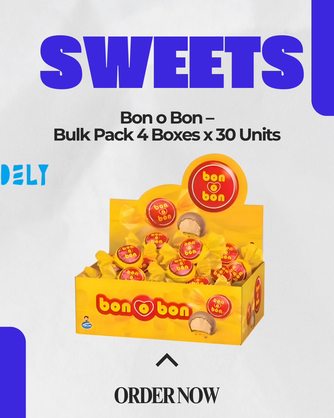 Bon o Bon Chocolate Candy – Bulk Pack 4 Boxes x 30 Units | Wholesale Treats