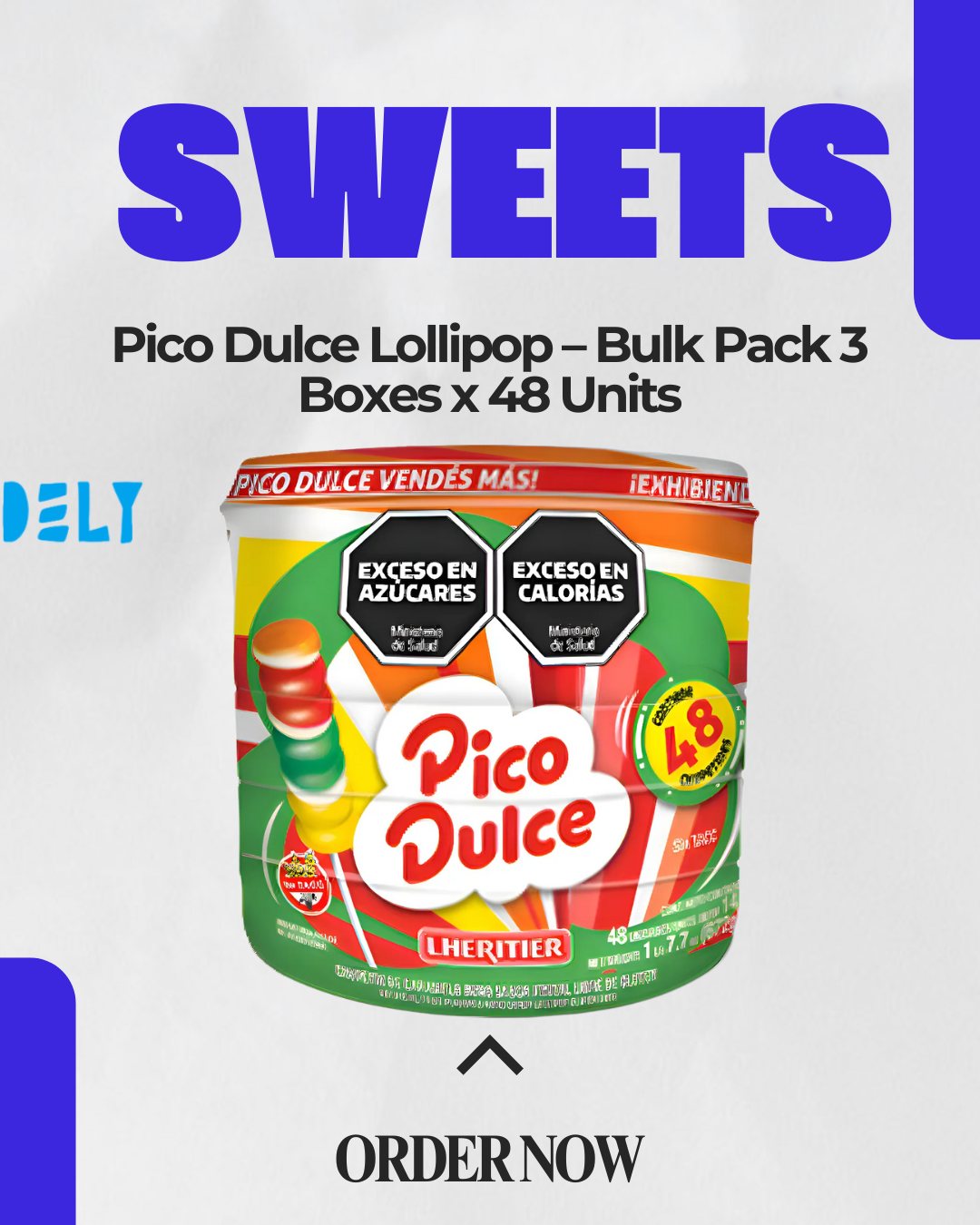 Pico Dulce Lollipop – Bulk Pack 3 Boxes x 48 Units