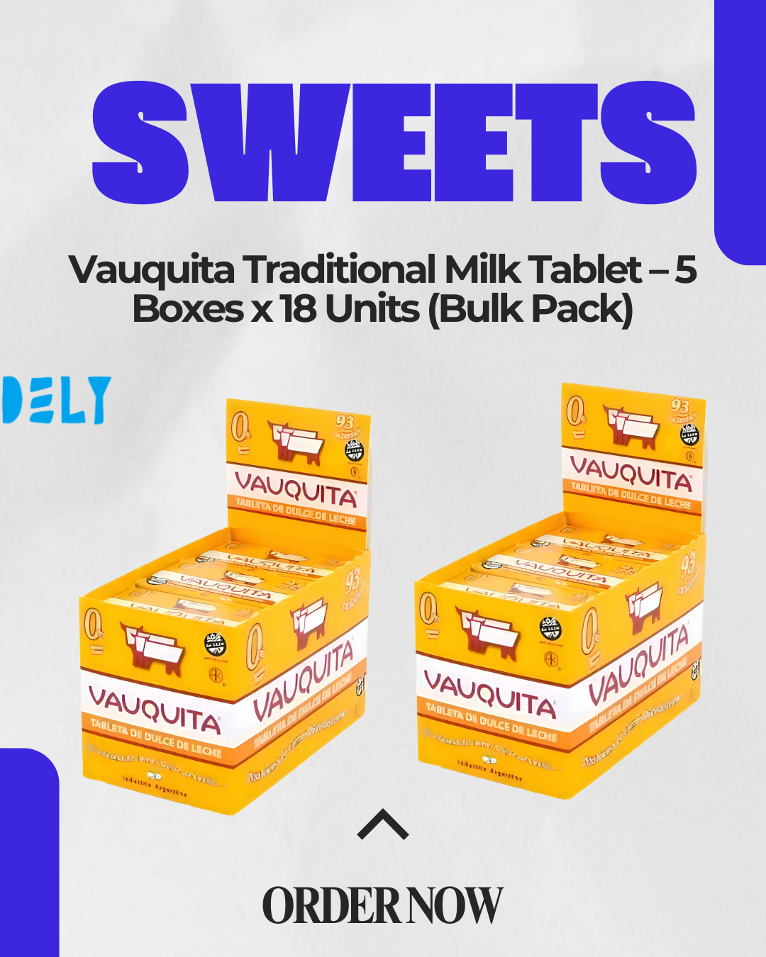 Vauquita Traditional Milk Tablet – 5 Boxes x 18 Units (Bulk Pack)
